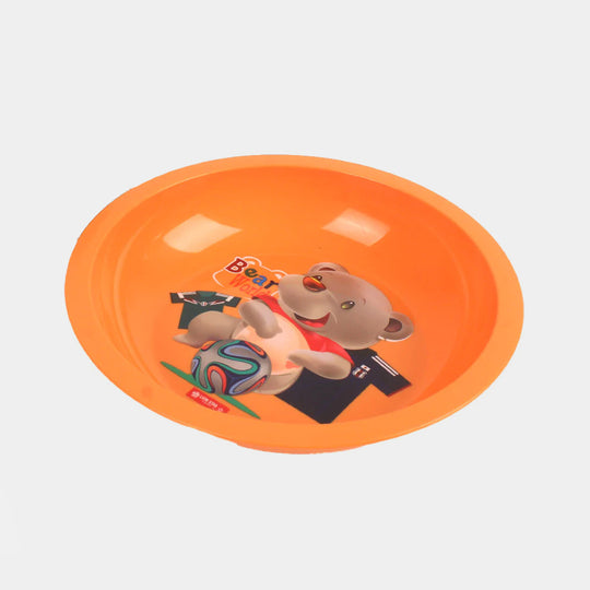 Bear Deep Plate - Orange