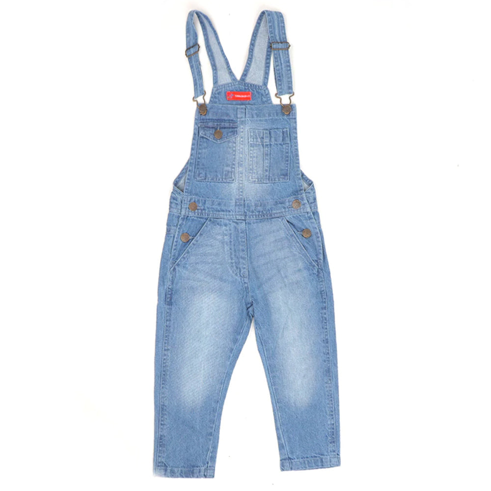 Overall Denim Dangri For Girls - Ice Blue Price in Pakistan | Bachaa Party