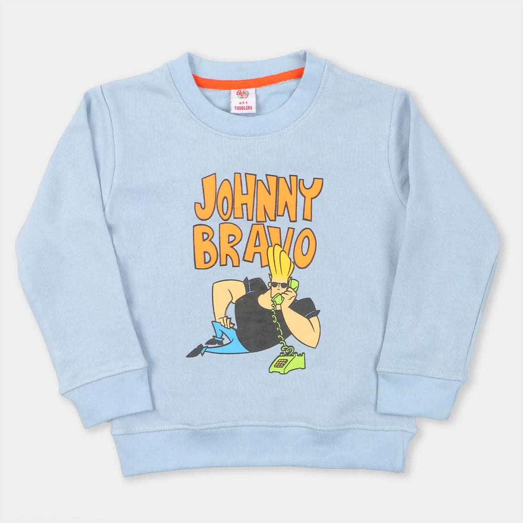 Boys Sweatshirt Cartoon Character - Blue Glow