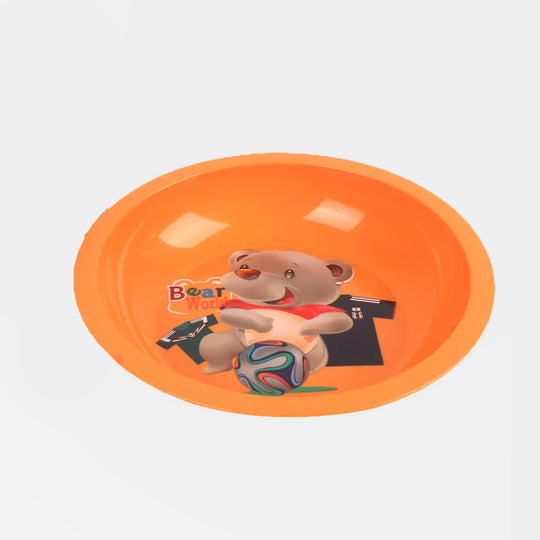 Bear Deep Plate - Orange