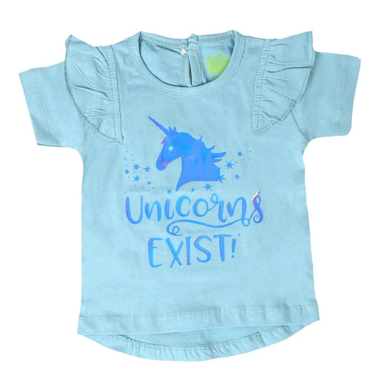 Infant Girls T-Shirt Exist-Light Blue