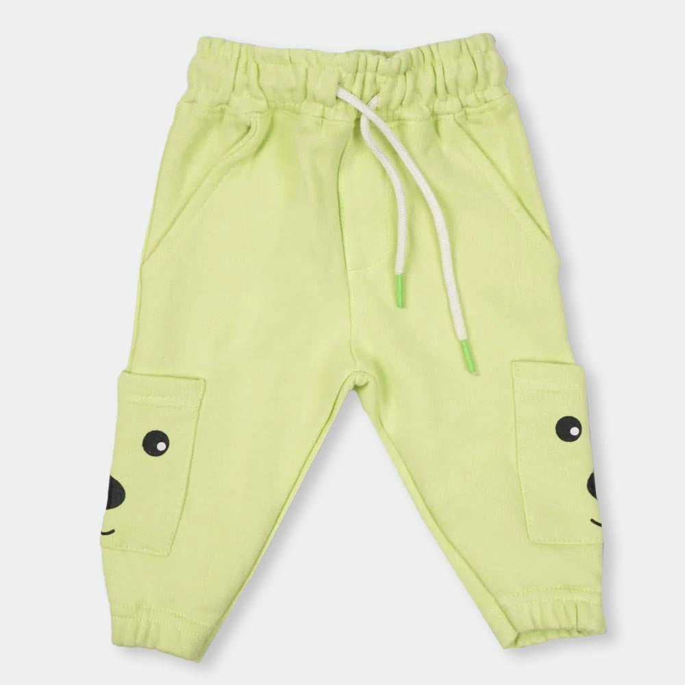 Infant Boys Sleeping Pyjama Bear - Sunny Lime