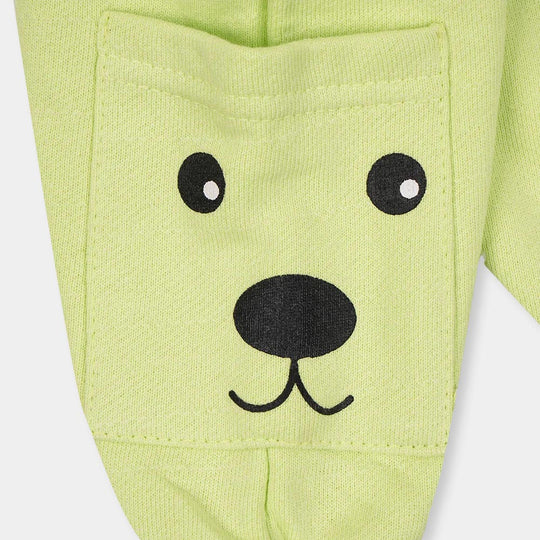 Infant Boys Sleeping Pyjama Bear - Sunny Lime