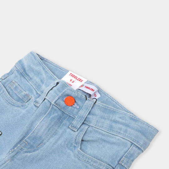 Girls Pant Denim Fast Camera - Ice Blue