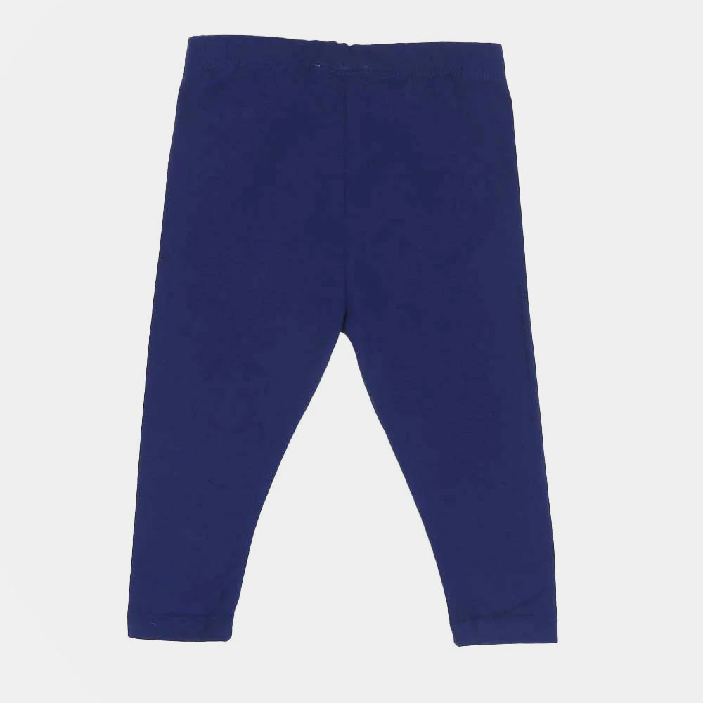 Infant Girls Plain Tights - NAVY