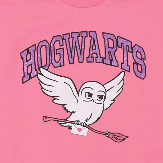 Girls T-Shirt Hogwarts - Pink