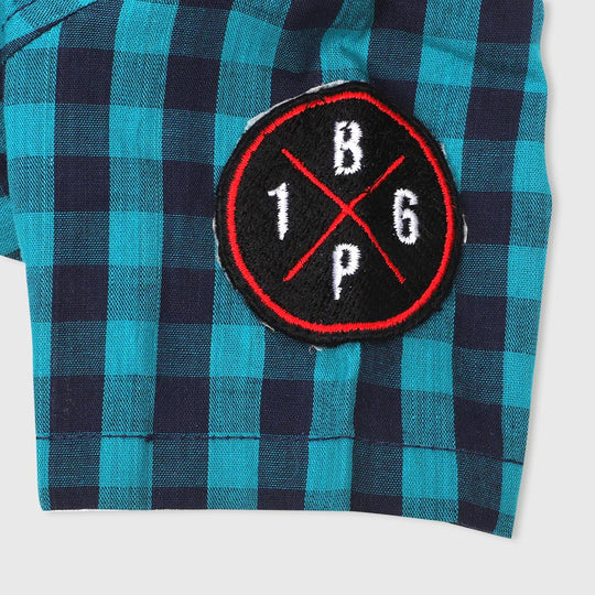 Infant Boys Casual Shirt Gamer - Navy Check