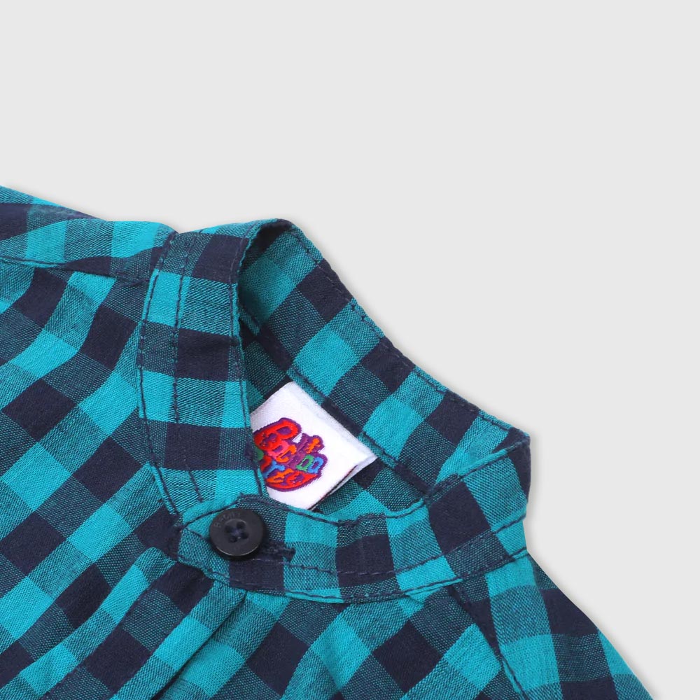 Infant Boys Casual Shirt Gamer - Navy Check