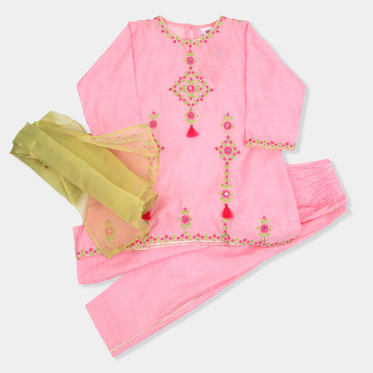 Girls 3 Pcs Fancy Rangoli - Pink