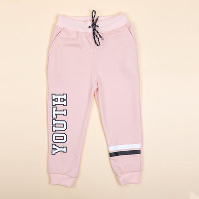 Youth Terry Pajama For Girls - Peach