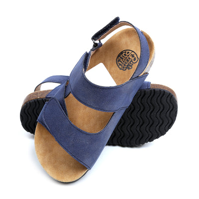 Buckle Strap Sandals For Boys - Navy