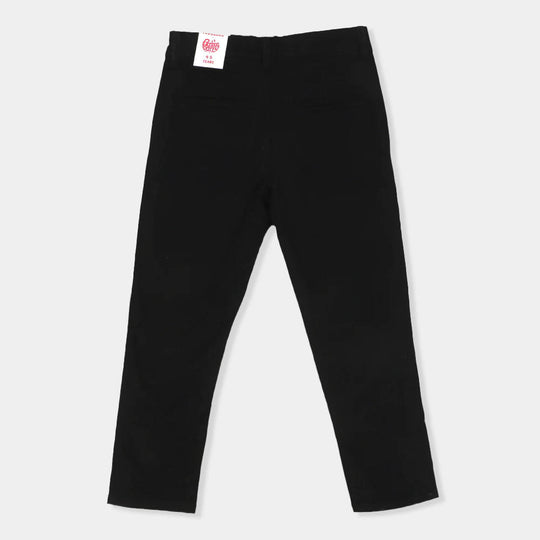 Boys Pant Cotton Stay Cool-Jet Black