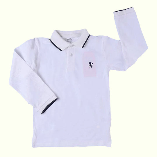 Basic Polo Shirt For Boys - White