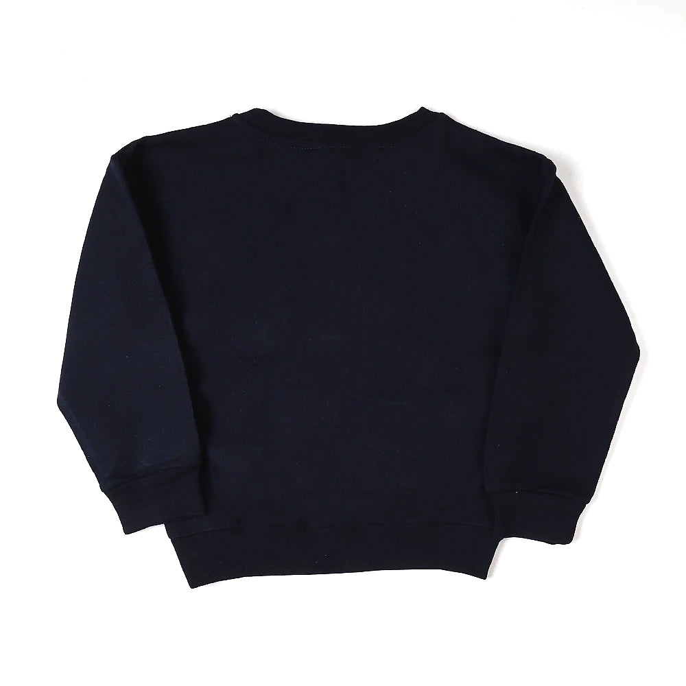 Girls Sweatshirt Have A Nice Day - Navy