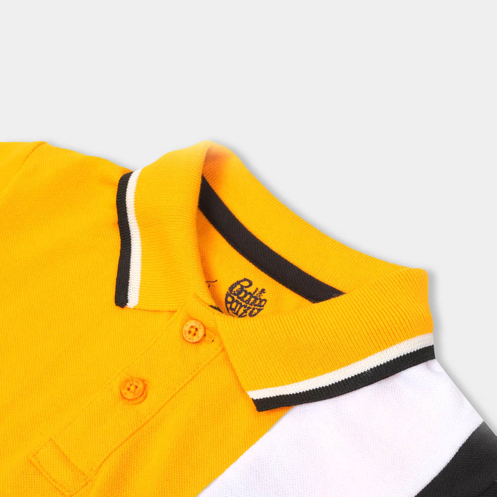 Boys Polo Stay On -Citrus