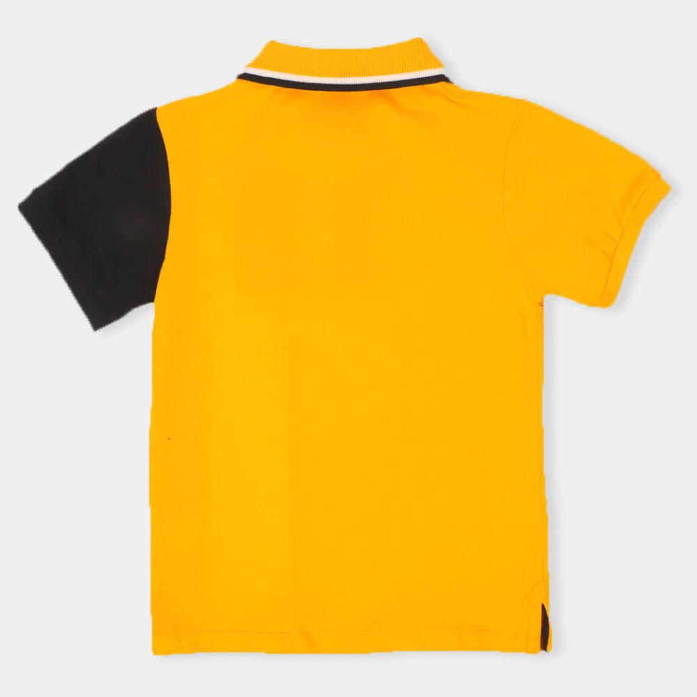 Boys Polo Stay On -Citrus