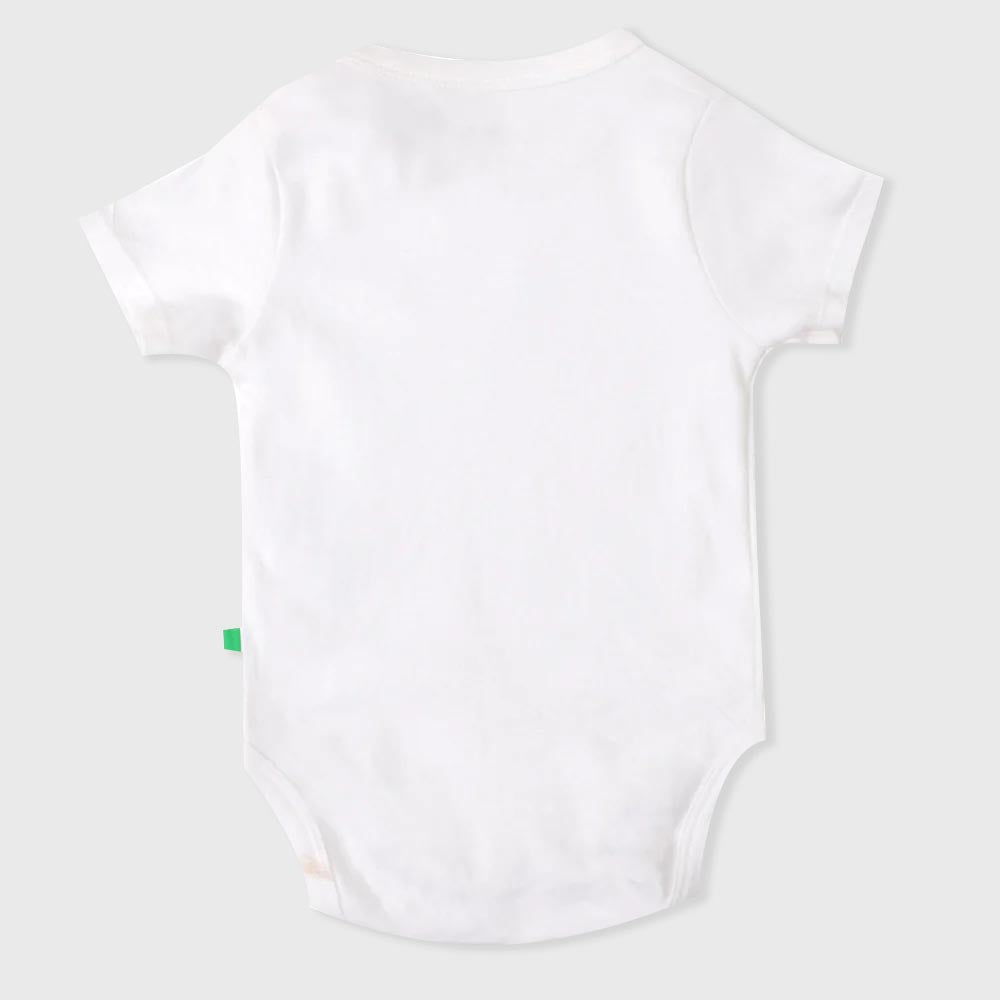 Infant  Boys Basic Romper Jashn e Azadi - White