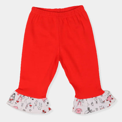 Infant Girls 2 Pcs Set Oh Deer - Red.White