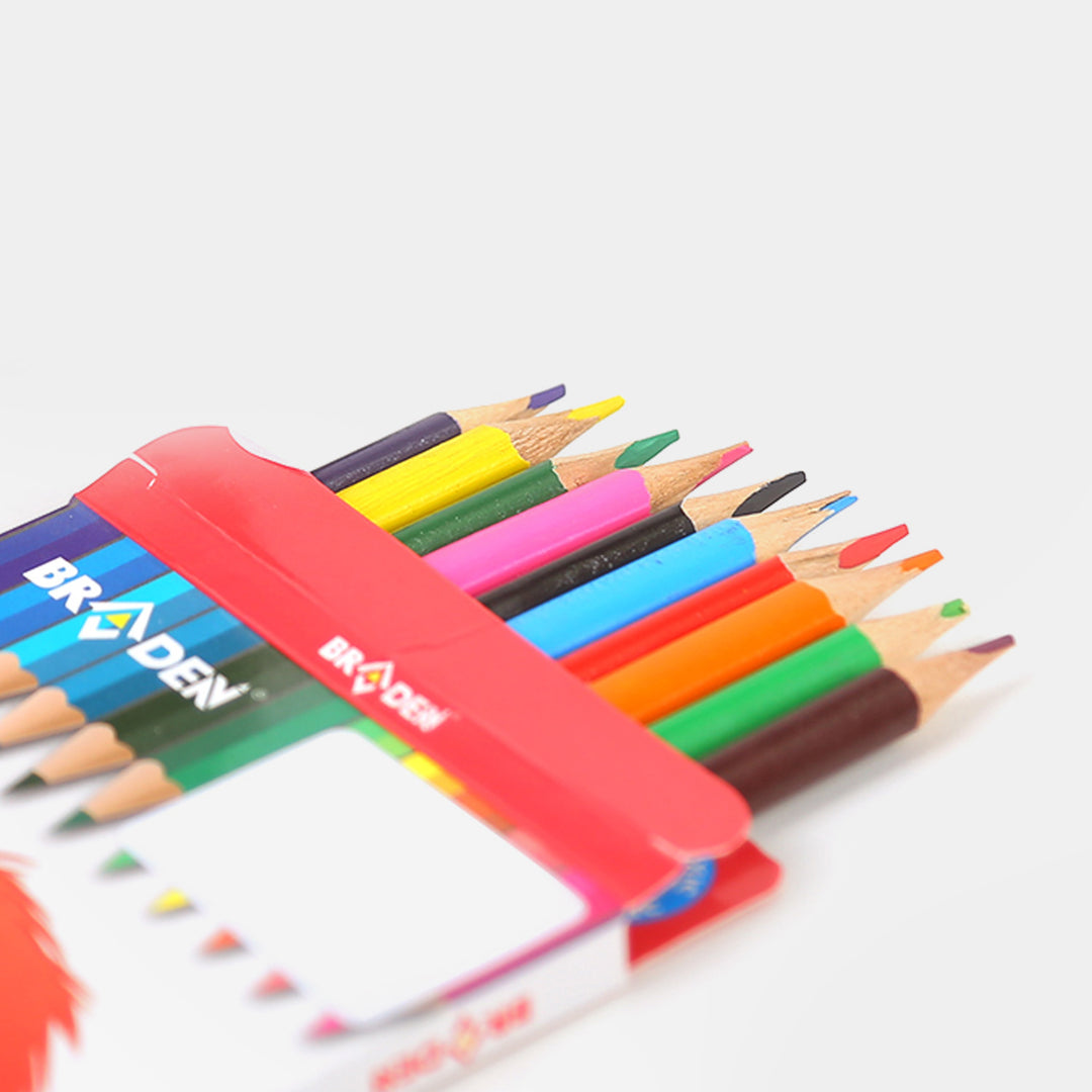 Braden 12 Pcs Non Toxic Color Pencils