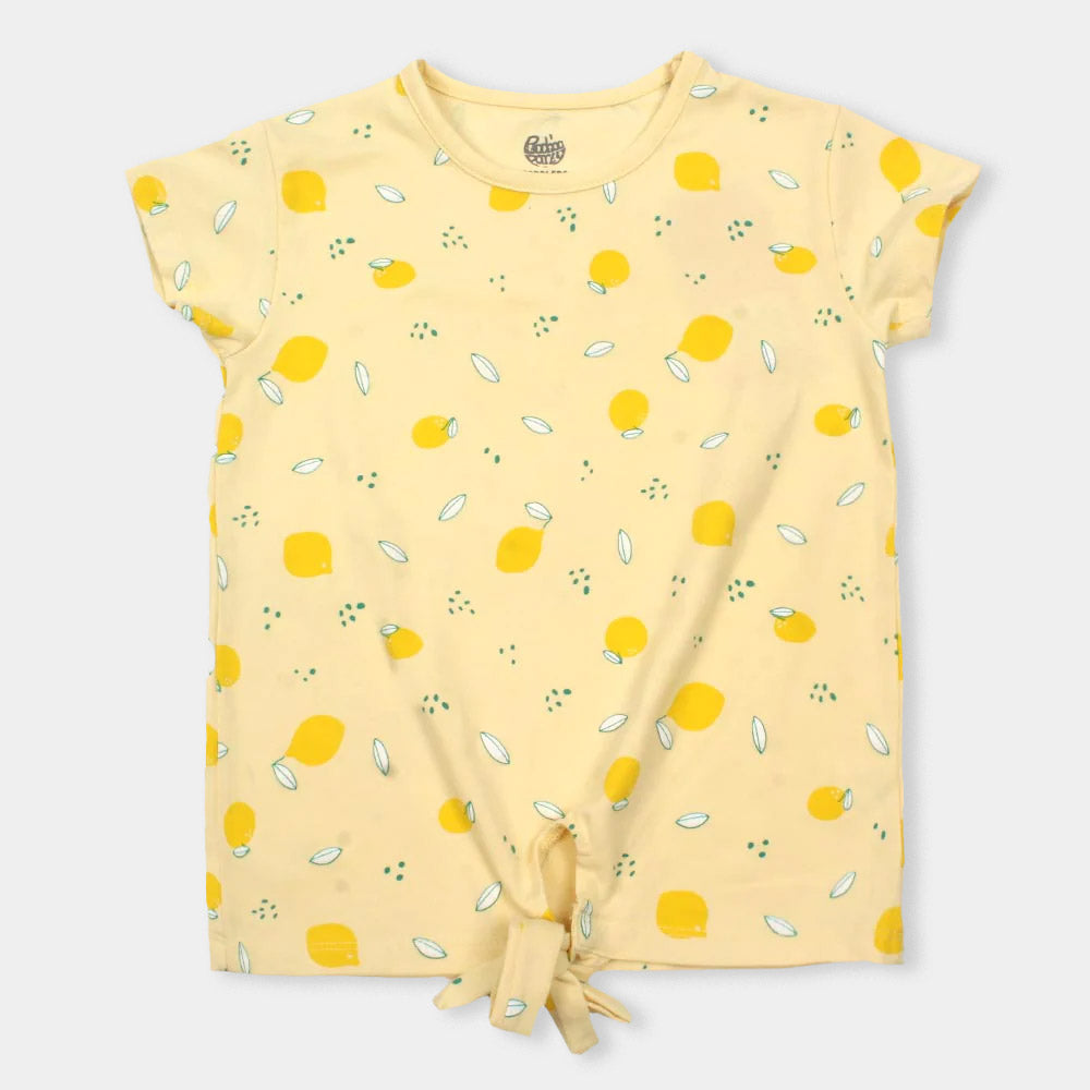 Girls T-Shirt Lemons -Cream