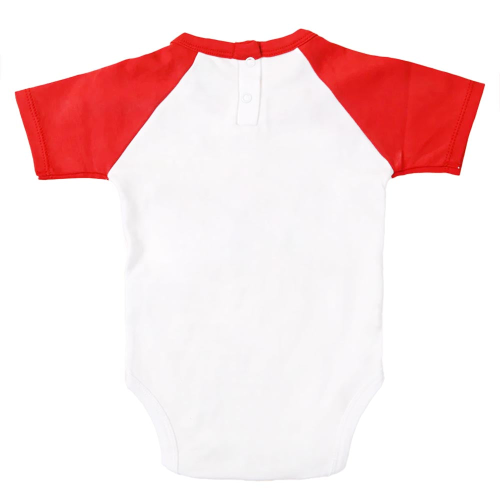 Captain Basic Romper For Boys - Red