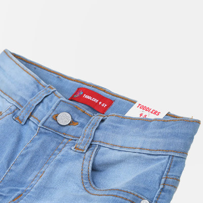 Boys Pant Denim Cut & Sew - Ice Blue