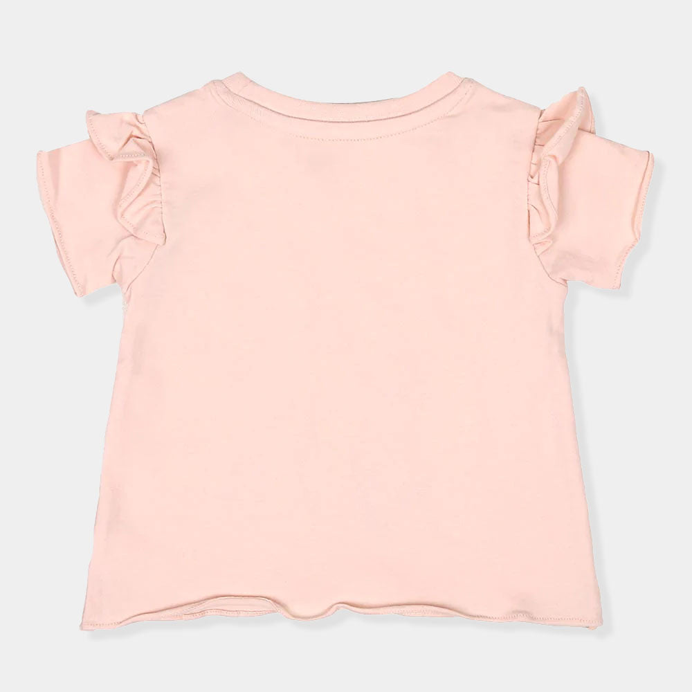 Infant Girls T-Shirt Growing Together - Light Pink