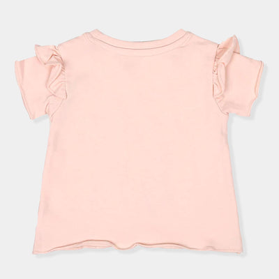 Infant Girls T-Shirt Growing Together - Light Pink
