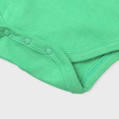 Infant Boys Basic Romper Moon Star - Fern Green