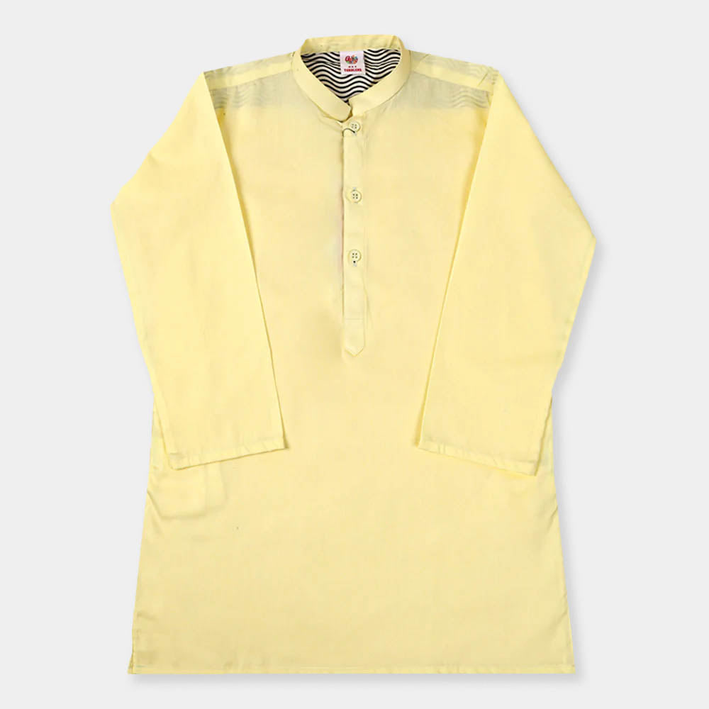 Boys Basic Kurta -Pear