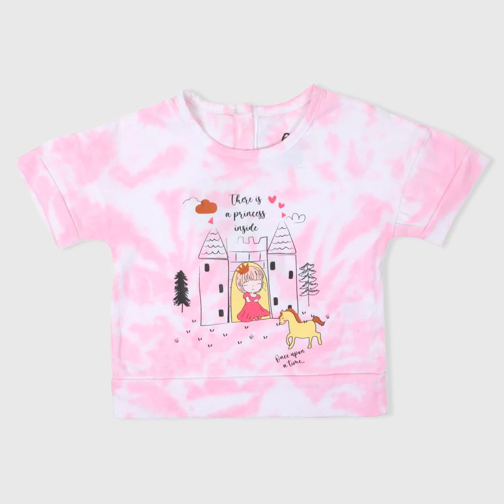 Infant Girls T-Shirt Time -Tie Dye