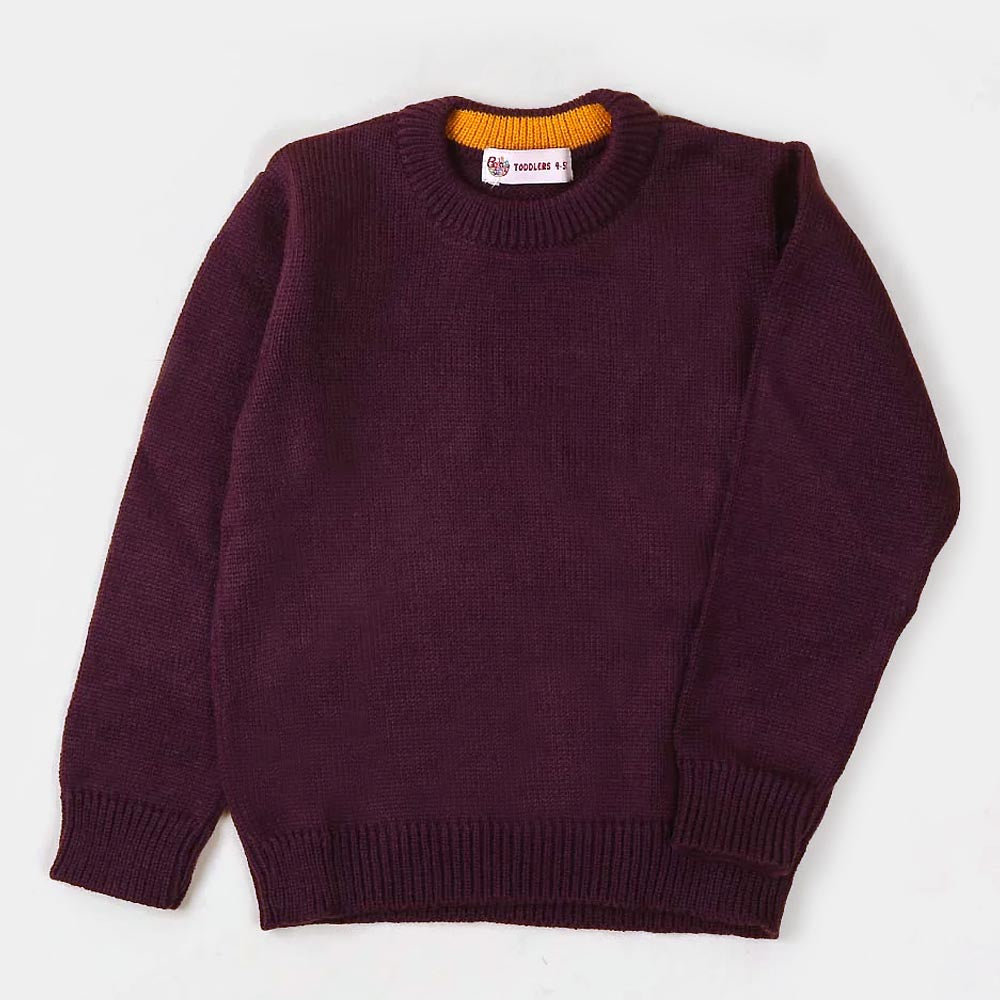 Basic Sweater For Girls - Purple