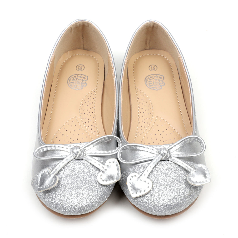 Fancy Stylish Pumps For Girls - Silver (1005-23)