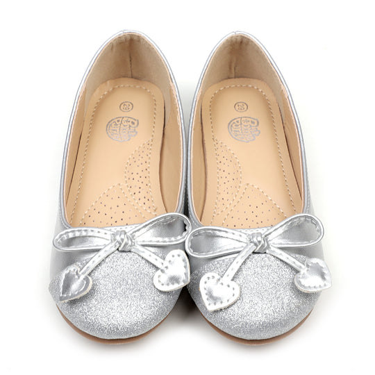 Fancy Stylish Pumps For Girls - Silver (1005-23)