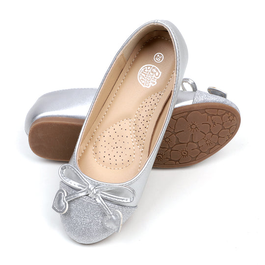 Fancy Stylish Pumps For Girls - Silver (1005-23)