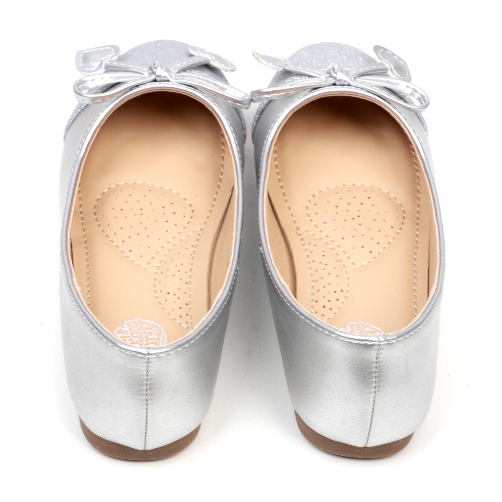 Fancy Stylish Pumps For Girls - Silver (1005-23)