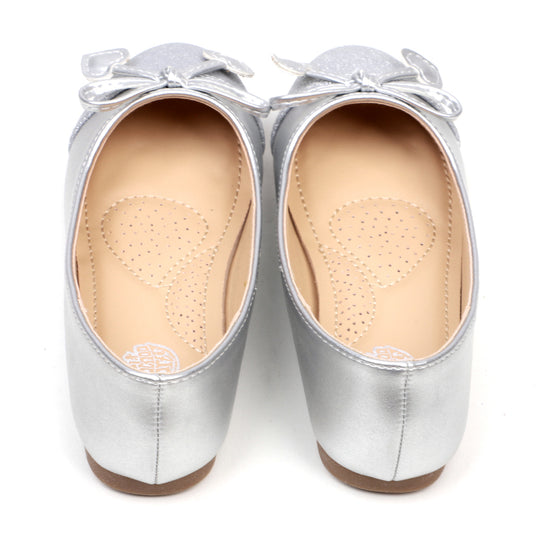 Fancy Stylish Pumps For Girls - Silver (1005-23)