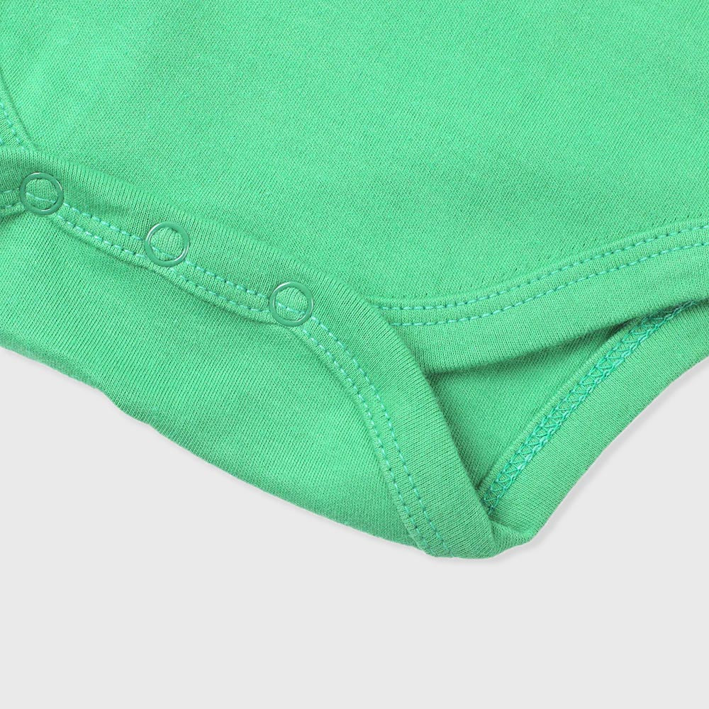 Infant Boys Basic Romper Protect Yourself - Fern Green