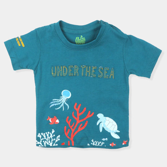 Infant Boys T-Shirt Under The Sea -Harbor Blue