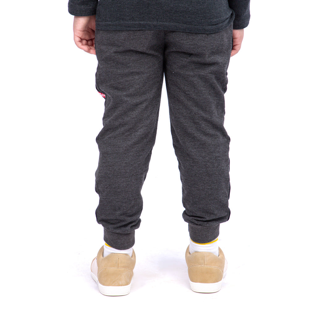 Terry Pajama For Boys - Charcoal (BP-21)