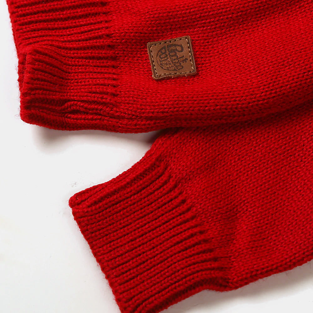 Basic Sweater For Girls - Red