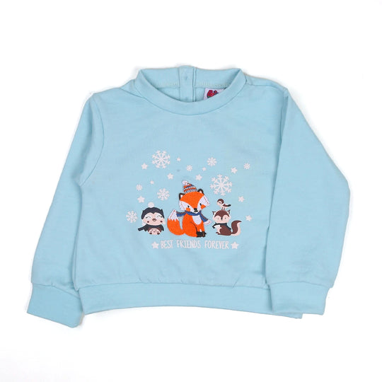 Best Friend Girls Sweatshirt - Sky Blue