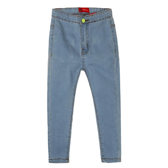 Denim Jegging For Girls - Light Blue