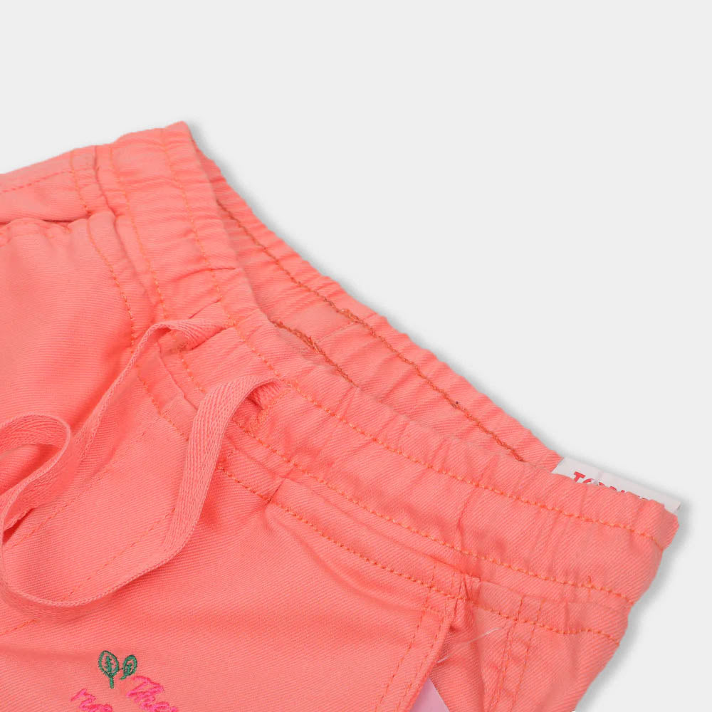 Girls Pant Cotton W/Side Pocket