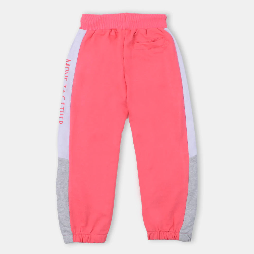 Girls Jersey Pyjama Move - Hot Pink