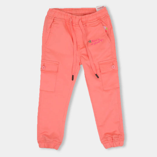 Girls Pant Cotton W/Side Pocket