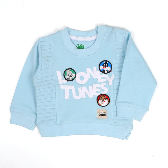 Character Sweater For Boys - Sky Blue