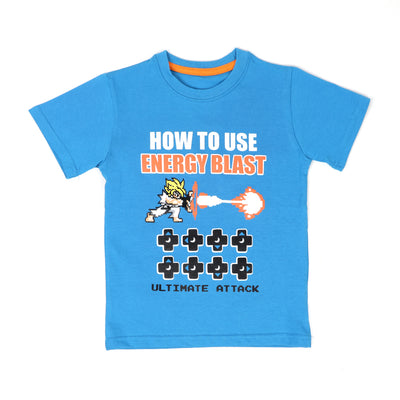 Energy Blast T-Shirt For Boys - Blue