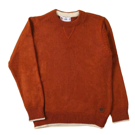 Basic Sweater For Boys - Brown