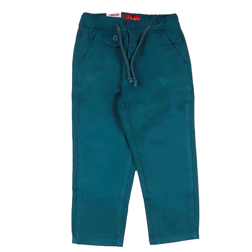 Cotton Pant For Boys - Turquoise